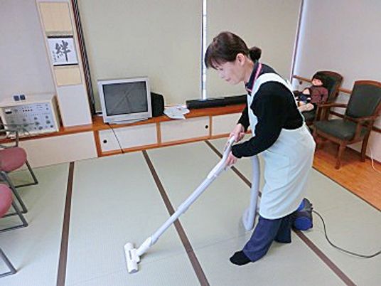 清掃中の和室