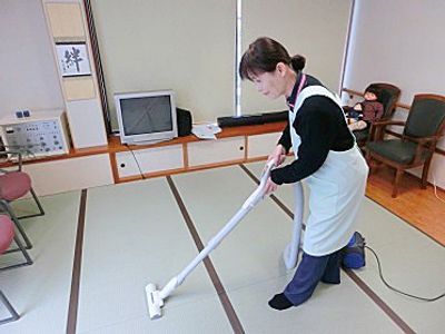 清掃中の和室