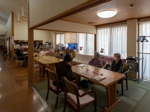 共有スペースの和やかな様子