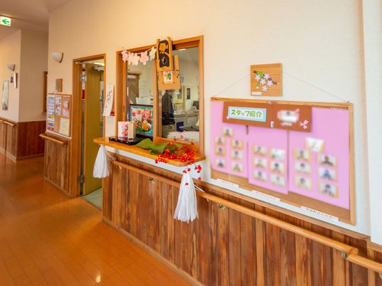 スタッフエリアと掲示板