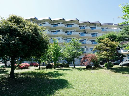 緑豊かな中庭