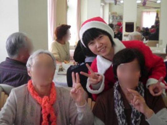 クリスマスの食堂