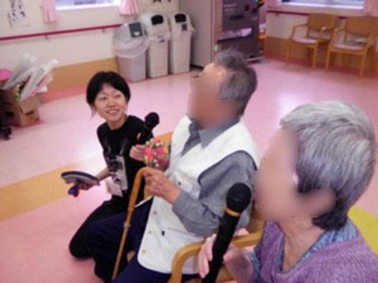 利用者とスタッフの交流