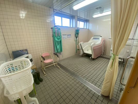 広々とした浴室