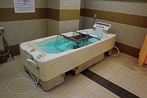 特殊浴槽の浴室
