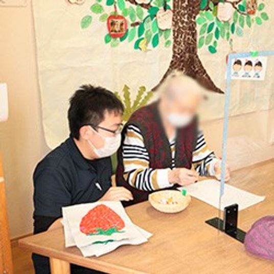 楽しい作業の場面