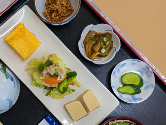 色とりどりの和食膳