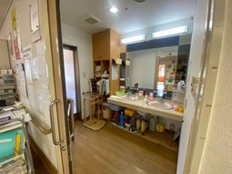 洗面用品が揃った洗面台