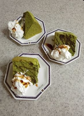 抹茶ケーキの料理