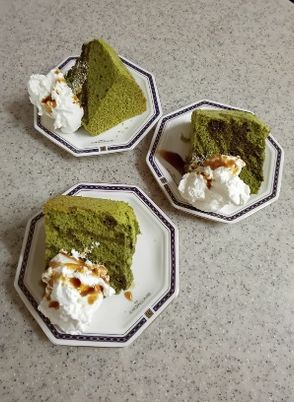 抹茶ケーキの料理