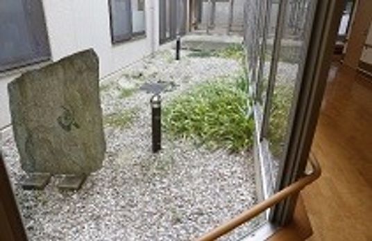 自然光が入る中庭