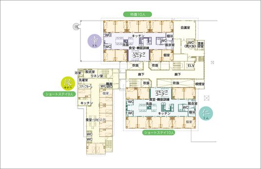 施設の間取り図