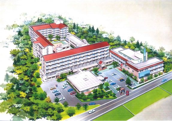 広々とした建物外観