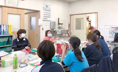 打ち合わせ中の休憩室