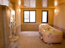 快適な設備の浴室空間