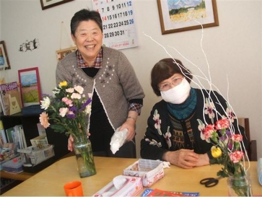 明るい花活動の様子