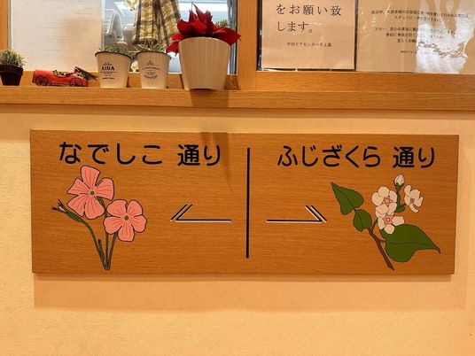 暖かい雰囲気のサイン