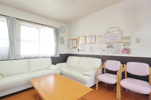 明るい休憩室