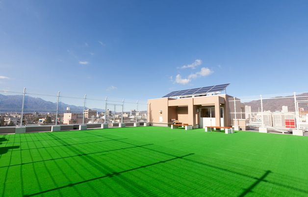 開放的な空間　屋上