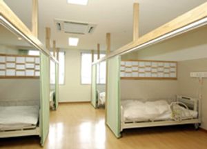 ベッドのある居室