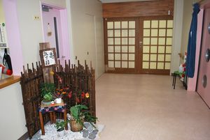 和の趣が感じられる廊下