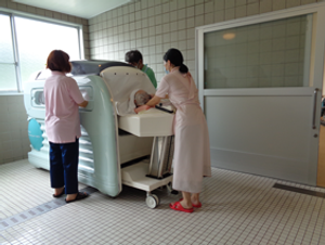 安全に入浴できる浴室