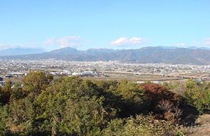眺望が広がる庭  