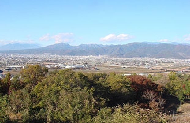 眺望が広がる庭  