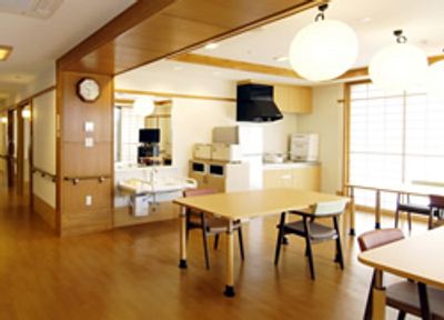 明るい共有スペース