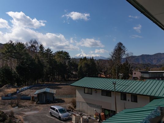 山と森に囲まれた眺望 
