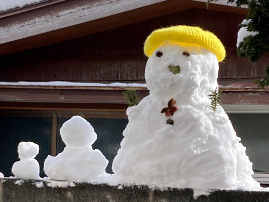 雪だるまのある庭  
