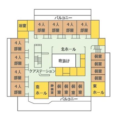 施設の見取り図