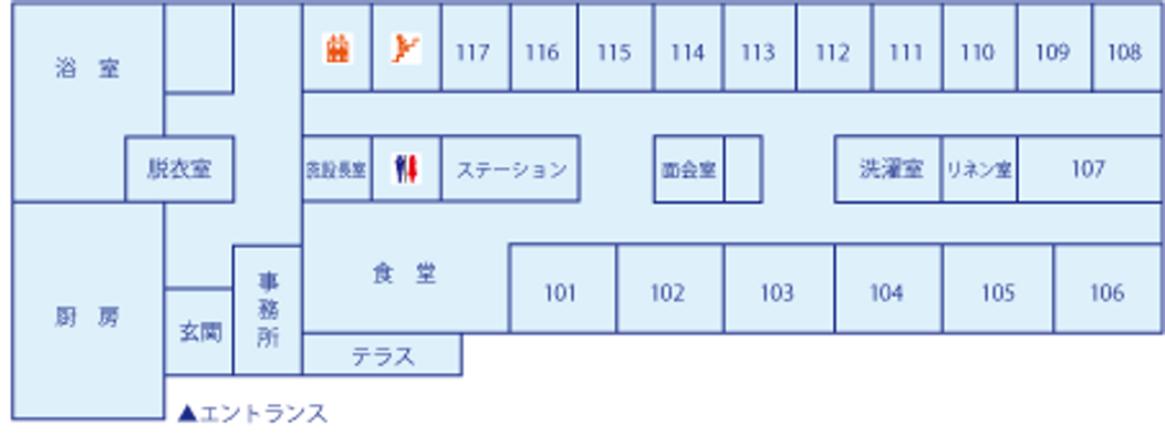 施設のフロアマップ