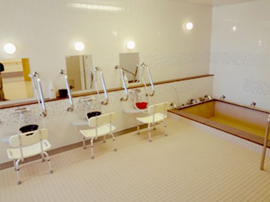 ゆったりした浴室