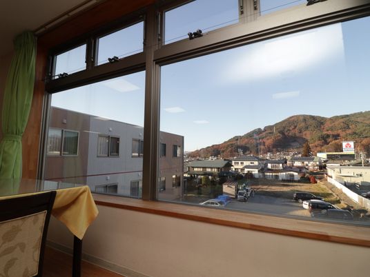 窓から見える景色の居室