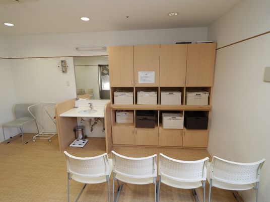 整理された待合室