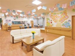 明るい共有スペース