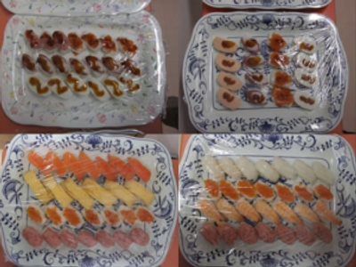 色鮮やかな料理の皿