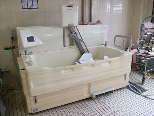 機能的な浴室設備