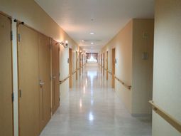 明るい廊下の様子