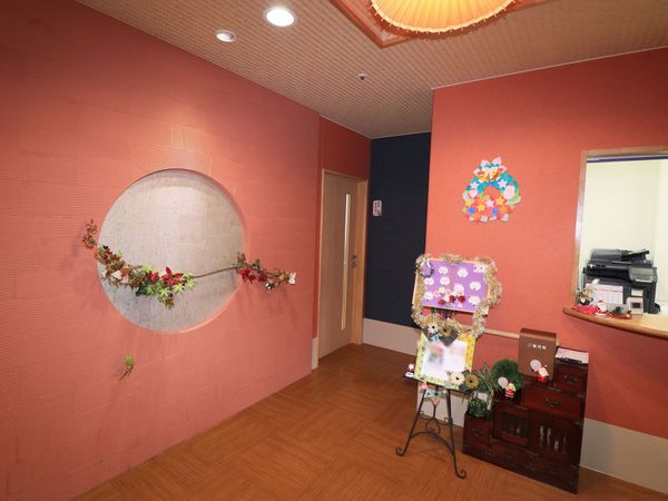 暖かみのある廊下の角