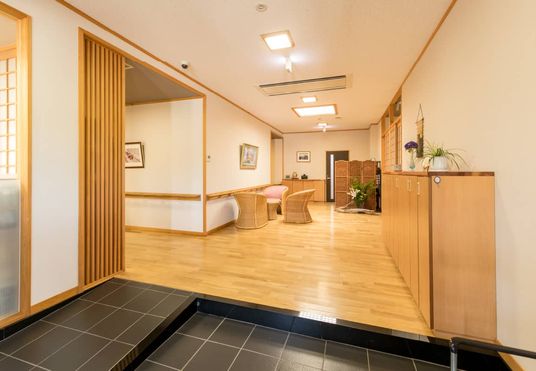 明るいエントランス