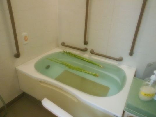 手すり付き浴槽  