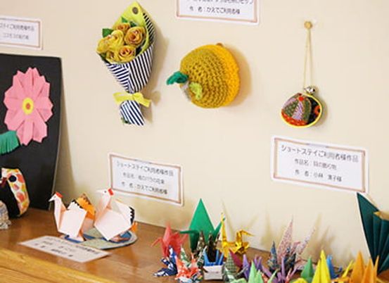 折り紙作品の展示