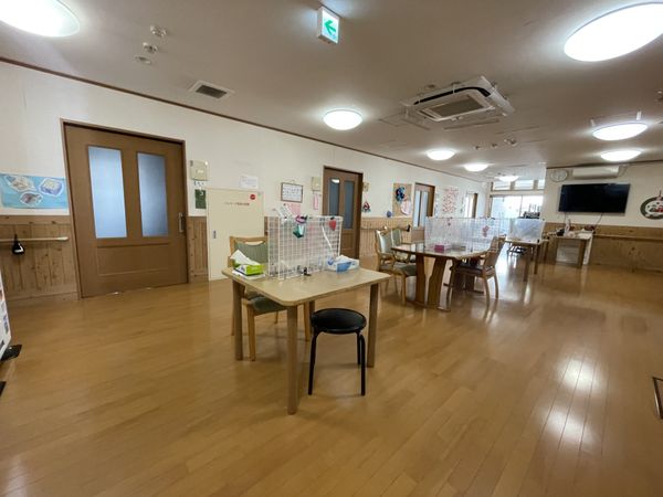 開放感のある食堂