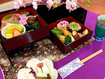 和風のお花見弁当