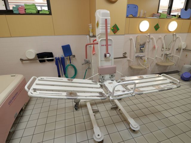 整備された浴室設備