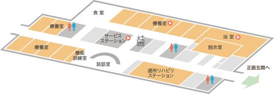 施設の見取り図