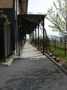 緑豊かな通路