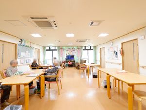 明るい空間の共有スペース